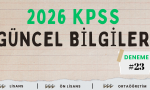 2026 KPSS Güncel Bilgiler Deneme Sınavı 23
